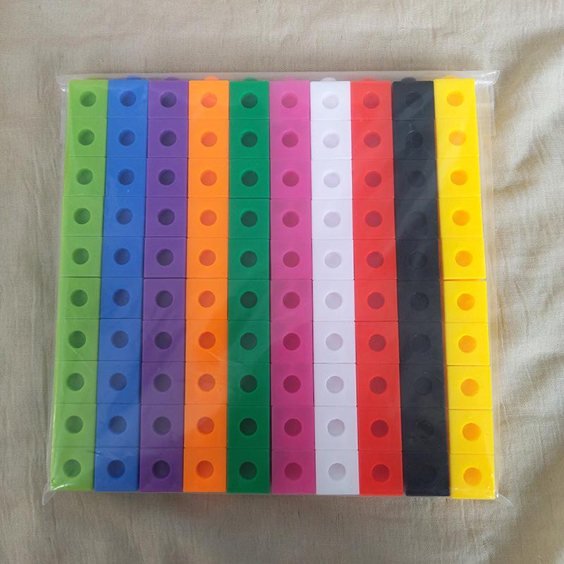 Zhengqi Montessori Interlocking Early Education Cube Blocks Puzzle Toy