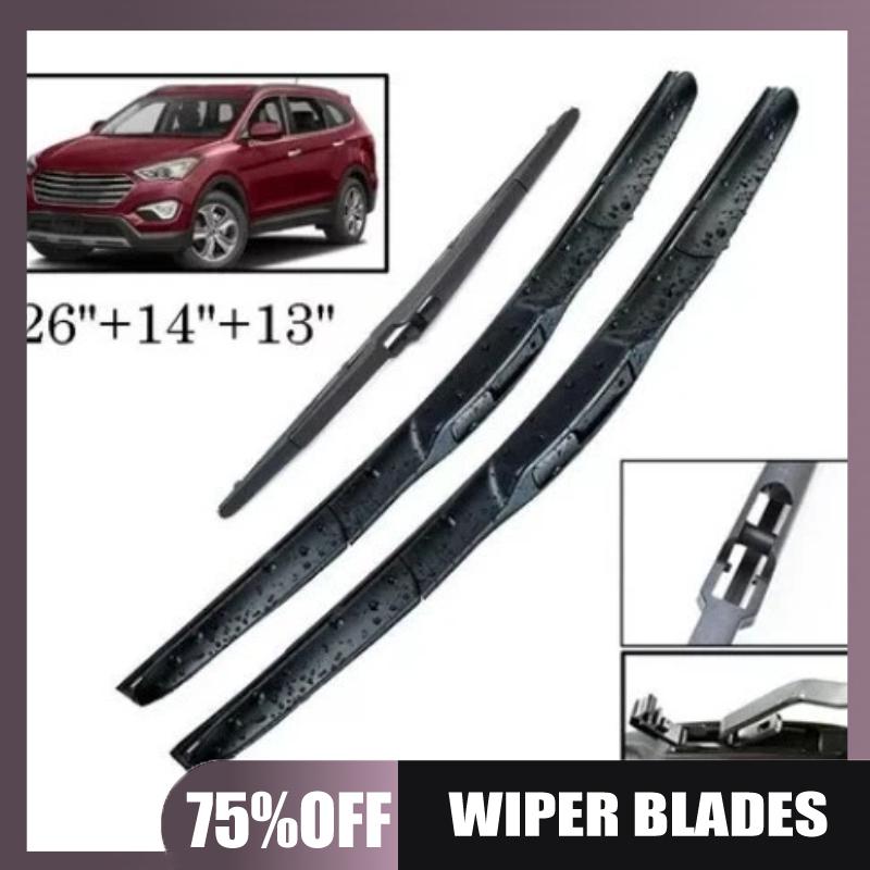 Suitable for Hyundai Santa Fe 2012-2017 front and rear wiper blades