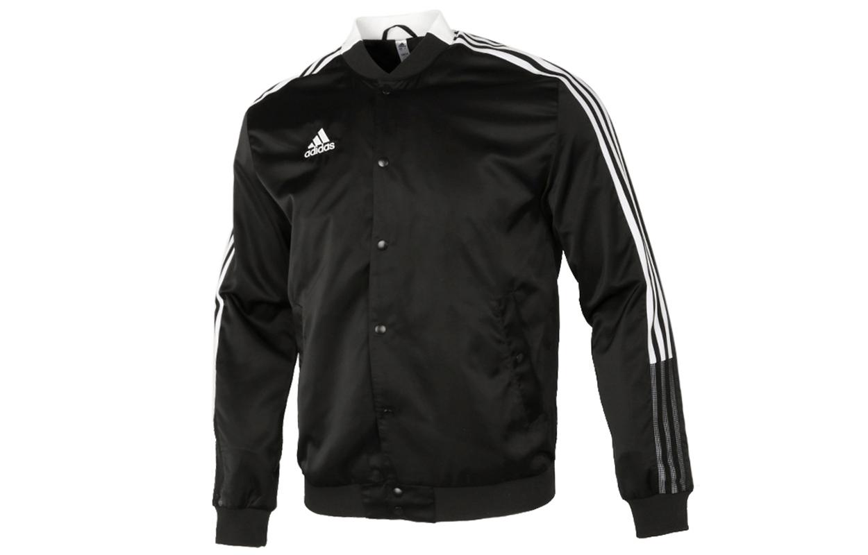 Adidas Jackets Men s Black Baseball Collar Moderate Pilot GL6860 XXL