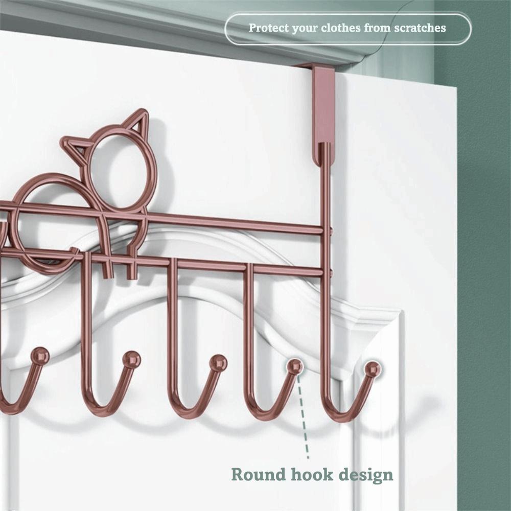 7 Hooks Over Door Hooks Space Saving Door Hanger Rack Door Storage Hook  Kitchen Organizer