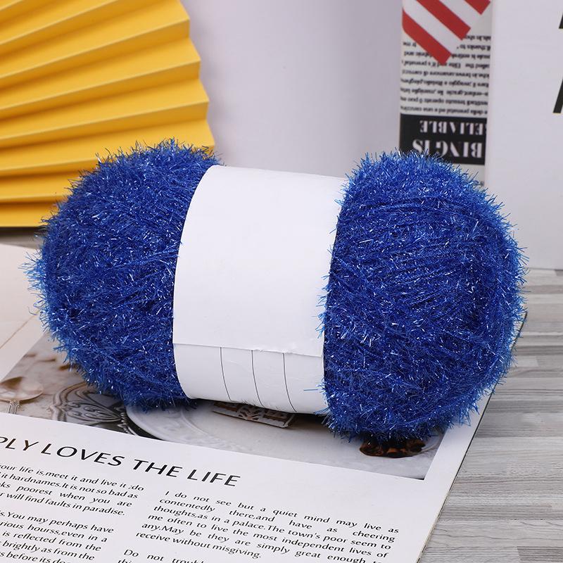 50G Knitting Premium Yarn Lustrous Acrylic High-Quality Fiber Durable Glass Knit-Friendly Thread Sparkly