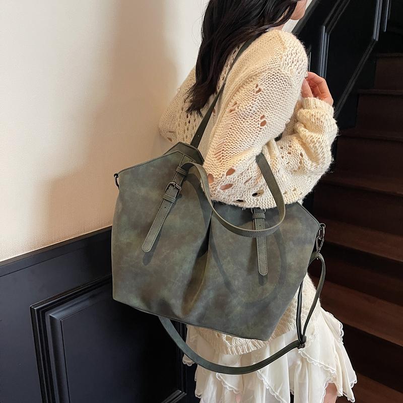 Geantă de mână pentru femei din piele moale, geantă de umăr și crossbody cu buzunare multiple, geantă de mână de zi cu zi la modă cu capacitate mare, stil vintage