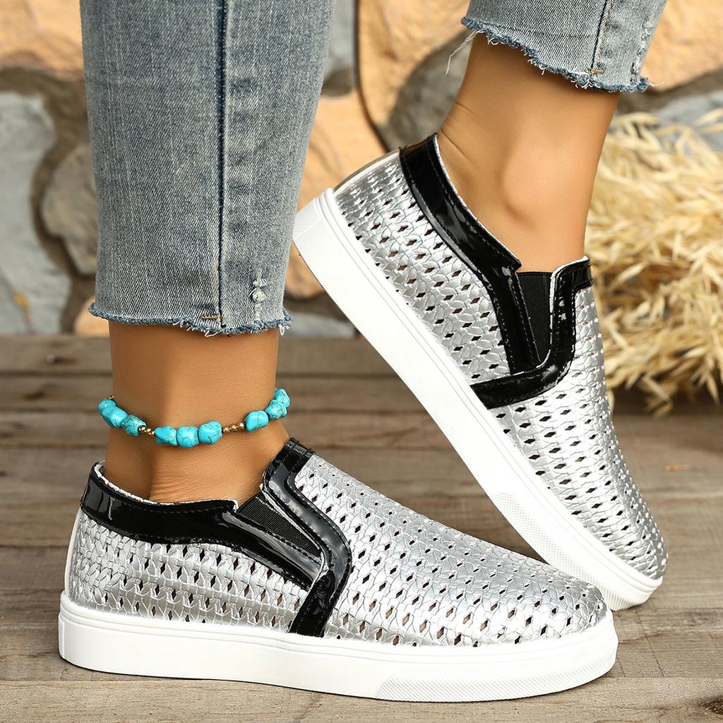 Spring Summer 2026 Fashion Women Slip on Platform Plus Size Shoes for Women 36-43 Flats Sneakers Casual Zapatos De Mujer