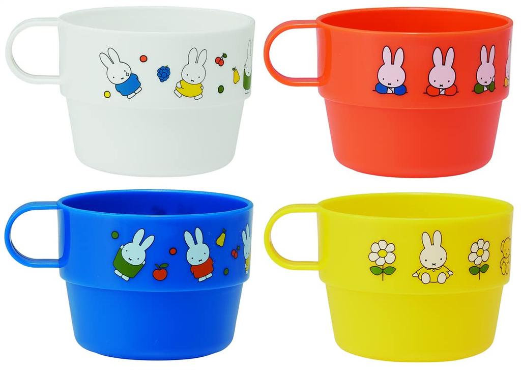 Skater Stacking Cups with Set of Water Miffy Made In Case, 4, Bottle, 21, Japan, KS32-A