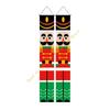 2025 New Year Nutcrackers Soldier Decoration Couplet Santa Hanging Flag 55KF