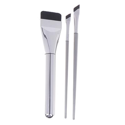 3 Stück Ultradünner Foundationpinsel Einlinien-Foundationpinsel Ultradünner Rückstandsloser Concealer Eyeliner Pinsel Make-up Pinsel Werkzeugset