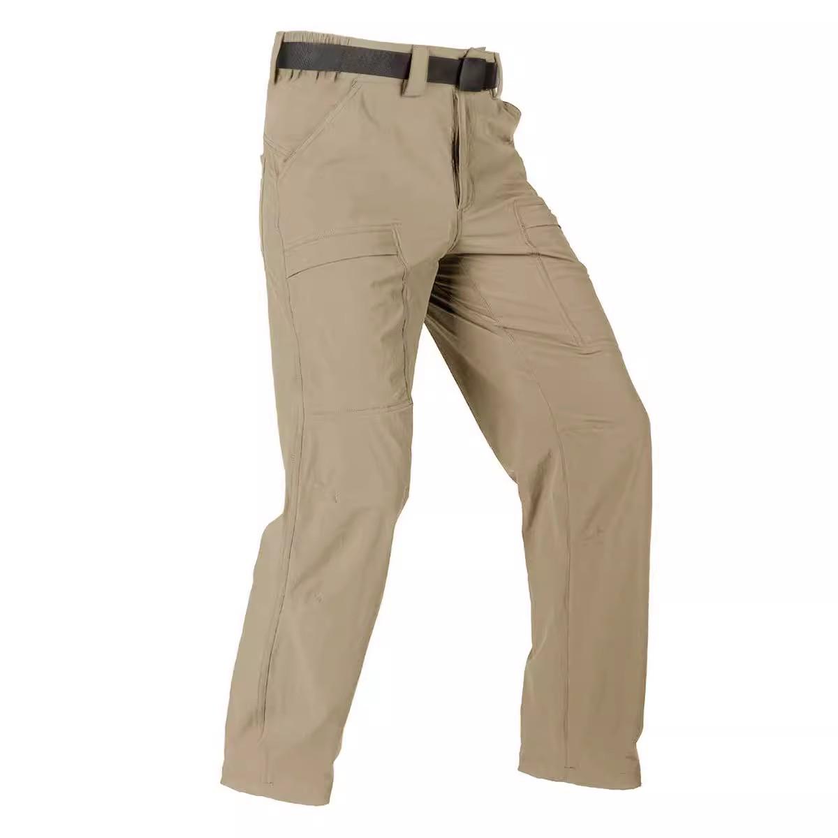 Free Soldier Men s Quick-Dry Hiking Pants - Spring/Summer, Waterproof, Elastic, Sun Protection XXL (80-88 kg)