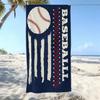Gamer "Eat Sleep Game Repeat" Beach Towel Funny Retro Gaming Pattern Towel Soft Absorbent Quick Dry Towel