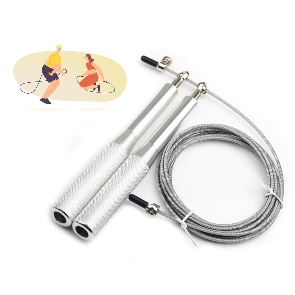 Rope Skipping Heavy Handle Metal Wire Aluminum Universal Bearing for Professional Physical Training