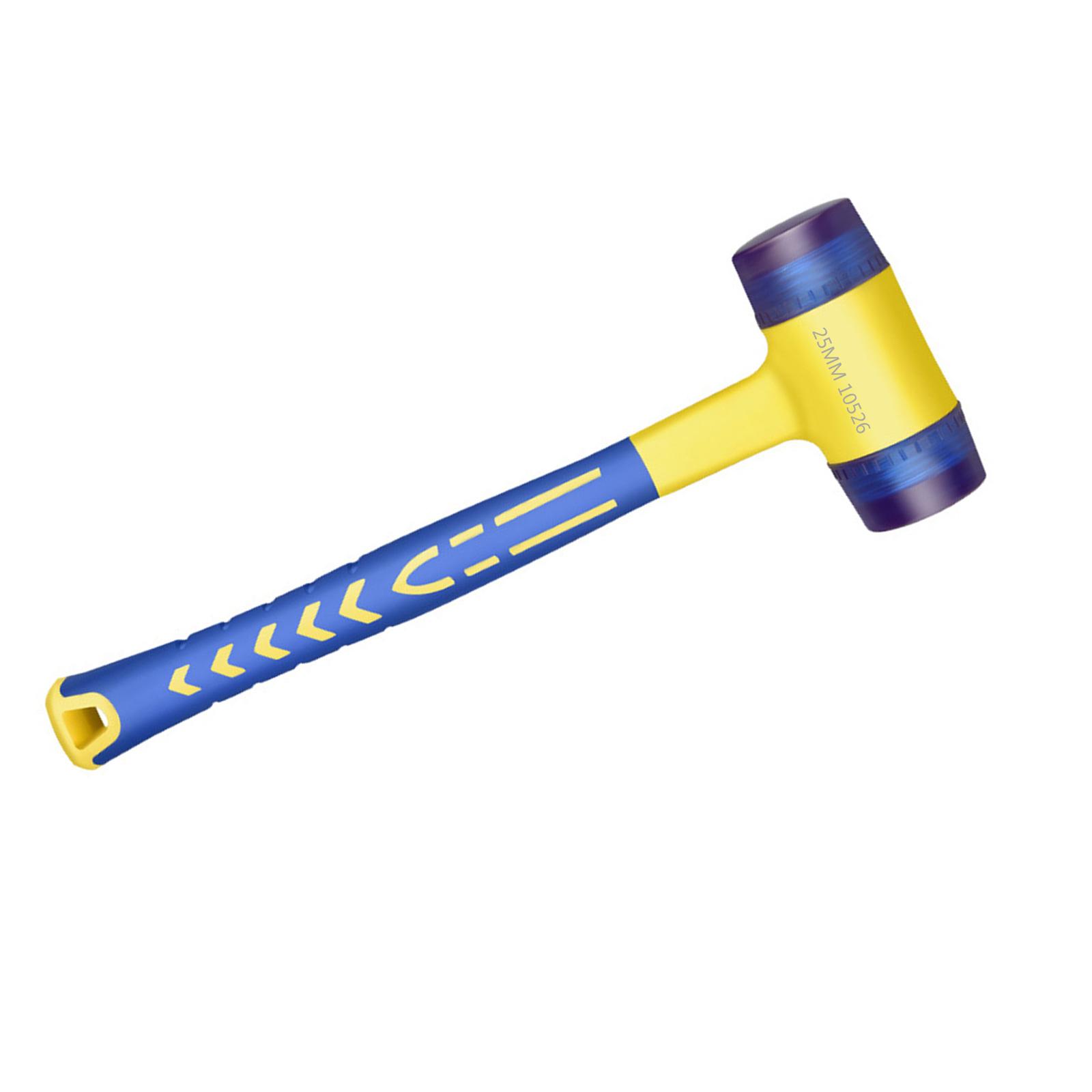 

Резиновый молоток Двусторонний Стеклопакет Оконный Нейлоновый молоток Интегрированный с круглой головкой Нескользящая рукоятка Ручной инструмент Аксессуары 25