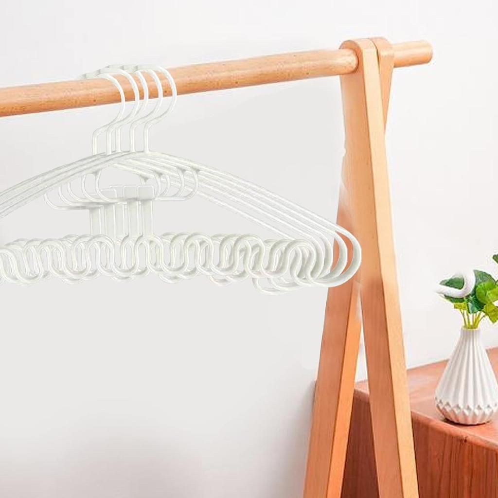 5/10PCS Waves Multi-port Support Hangers Clothes Drying Rack Multifunction Dipping Clothes Rack Tie Hanger Belt Storage Hanger