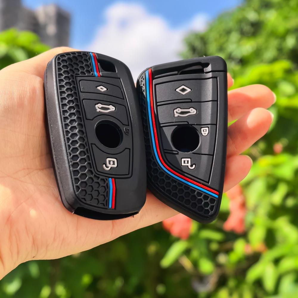 Silikon Auto Schlüsselanhänger Hülle Schale Fob für BMW F30 F31 F32 F34 F20 F21 F07 F10 1 3 5 7 Serie X1 X3 G01 X4 G02 X5 F15 F16 M3 M4