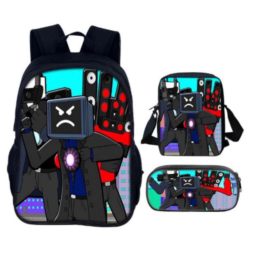 Peripheral Toilet Trend Ins Backpack European and American Retro School Bag Toilet Man Bag