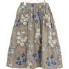 45R 71140084 Khaki Double-woven Country Flower Skirt skirt Not written khakiUsed