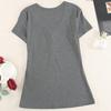 T-shirt Sexy da Donna con Scollo a V Primavera Estate Manica Corta Top
