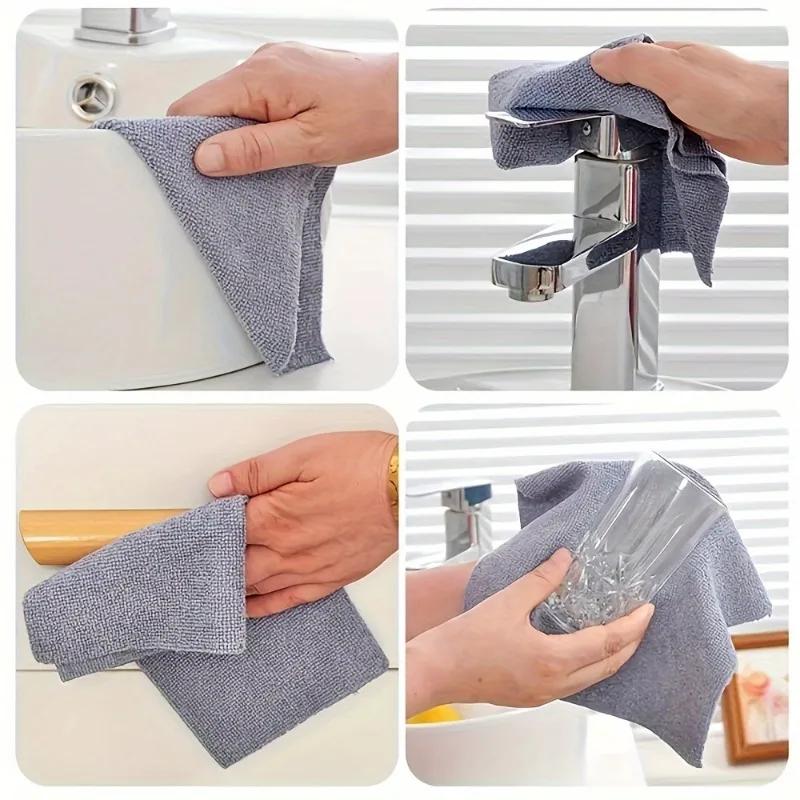 Microfiber Cleaning Cloths - 20 Sheets/Roll, Super Absorbent & Reusable Kitchen Towels, Multi-Purpose Kichen Accessories