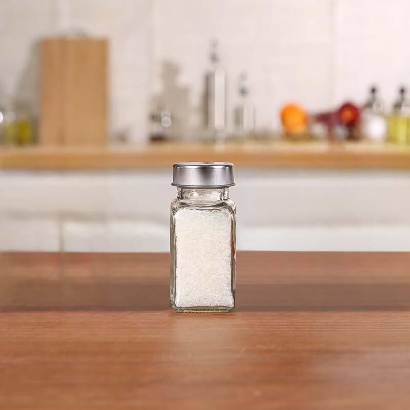 Square Glass Seasoning Jars
