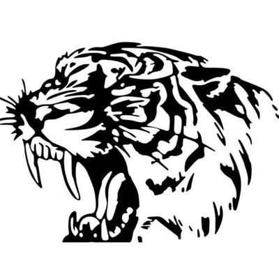 Cool Tiger Head Car Sticker Styling Decoration Car Decals