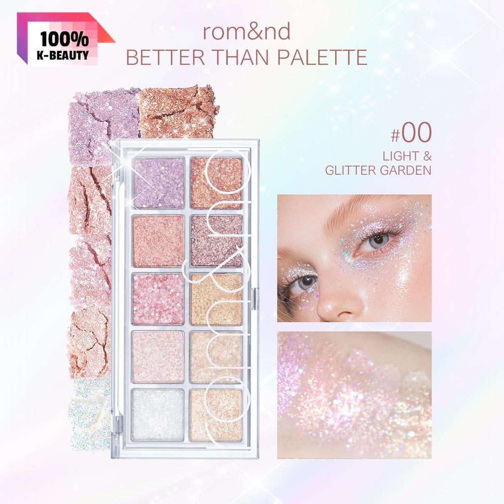 Rom&nd MELHOR QUE AS PALETAS 00-09/11-13, Inspirada no Jardim, Tons Totalmente Harmoniosos, Amigável para Iniciantes, Multiuso, K-Beauty, Maquiagem Coreana