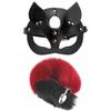 Masque de renard queue Cosplay masque pour les yeux bouchon anal en métal jeu de rôle SM accessoire jouets sexuels pour