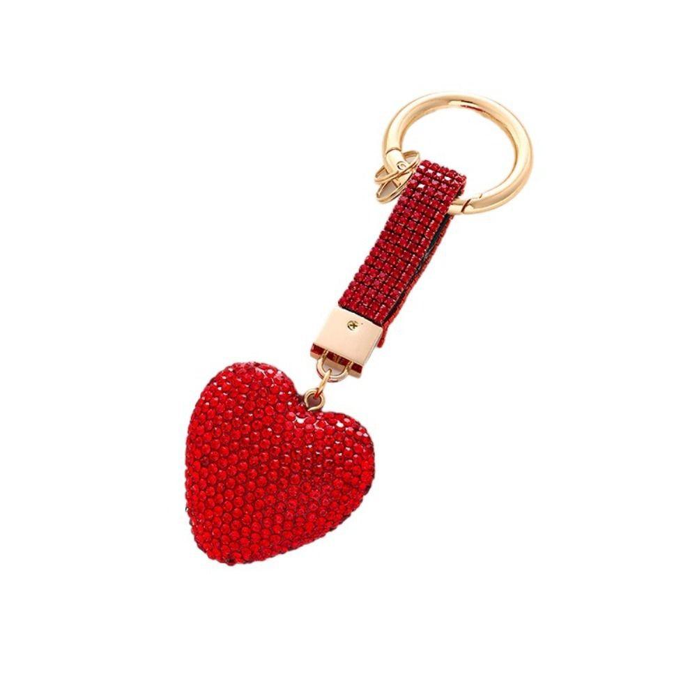 Shining LOVE Keychain Jewelry Car Keyring Creative Heart Keychain  Pendant