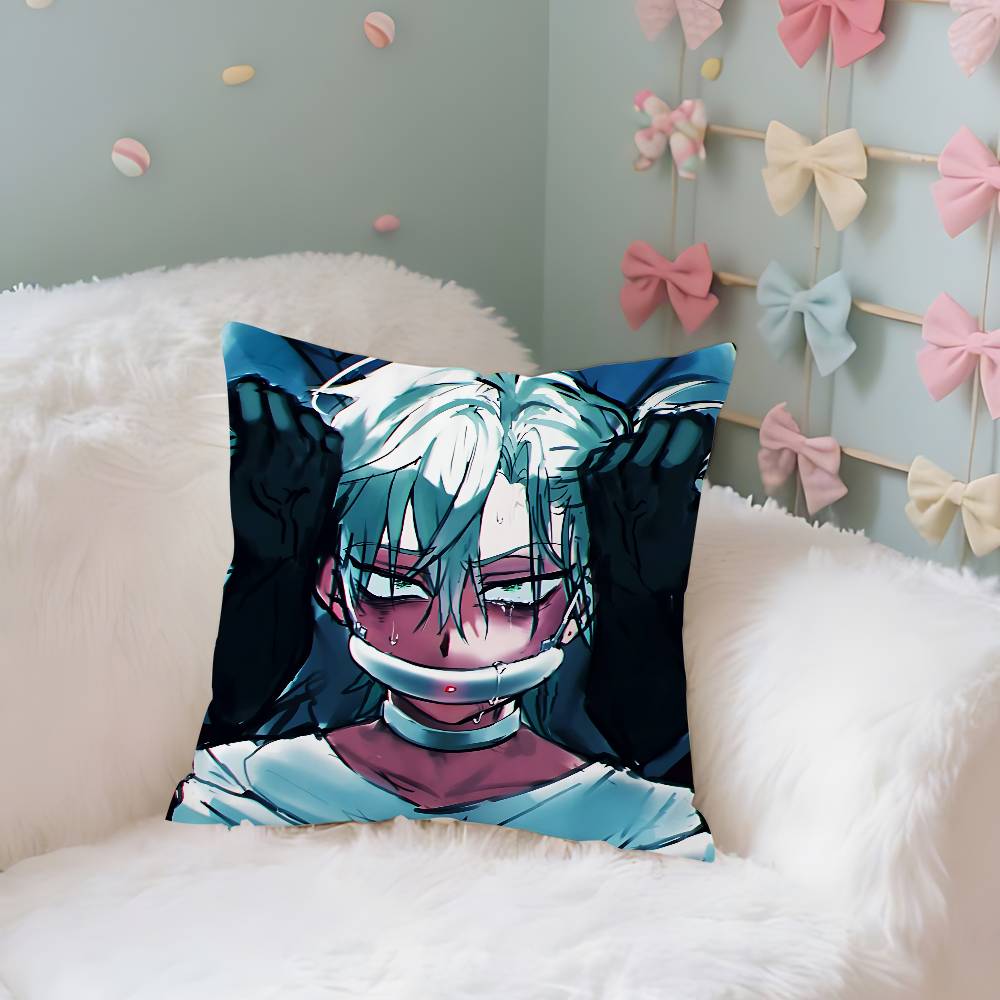 

AnimeAalien StageS Cute Customizable Square Pillowcases Stylish And Soft Perfect For Beds Cars And Sofas 40x40 cm