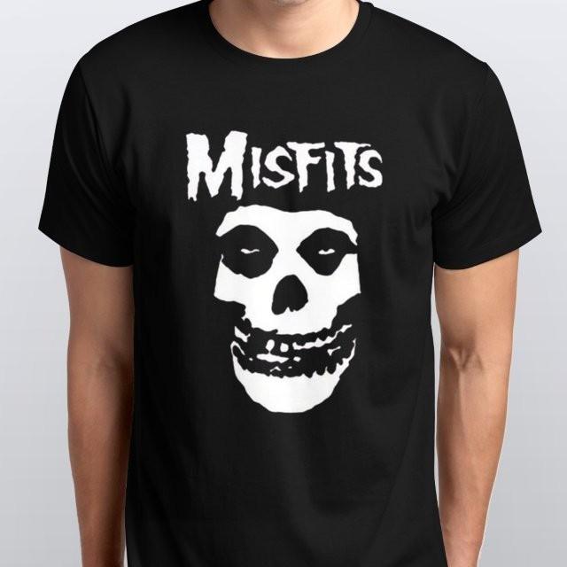 Hip-Hop Punk Skull T-SHIRT All sizes colours Black S