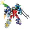672pcs 6in1 Armor Transformation Dinosaur Robot Building Blocks Dino Mecha Bricks City Construction Toys for Children