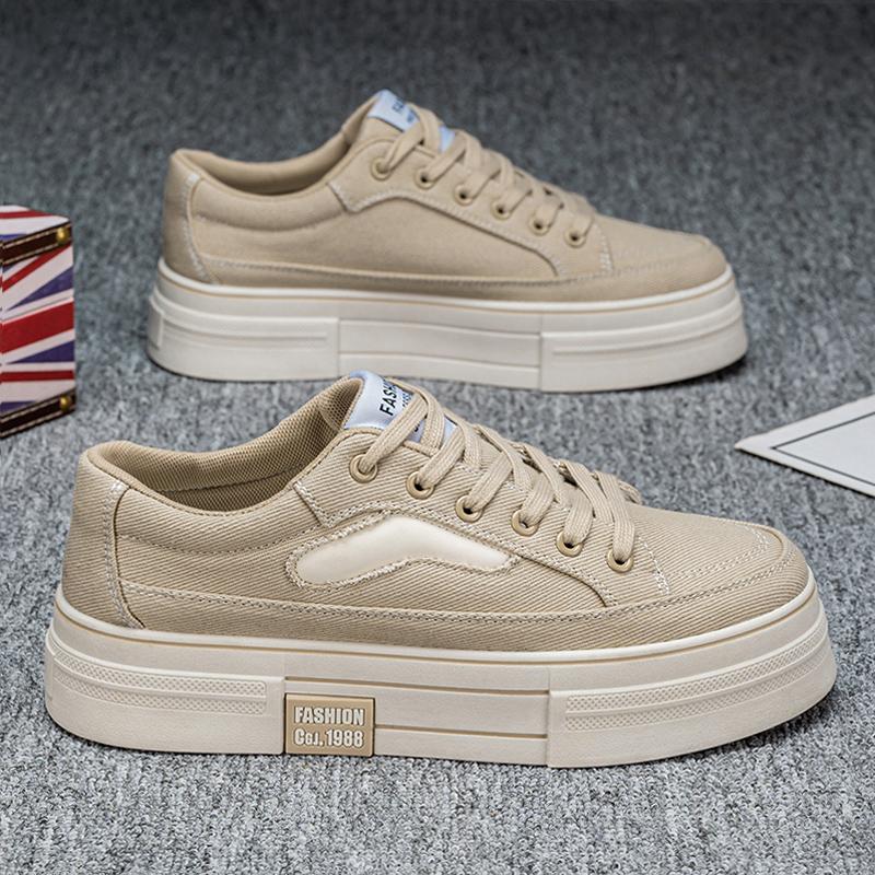 Pánské plátěné boty jaro 2025 nový korejský trend džínově modré plátěnky pro mládež sportovní a volnočasové 4546