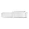 Small Stackable Storage Drawer Durable Resin Utility Organizer Clear Front Easy Care Home Office Dorm Apartment 19.75x15.5 X7