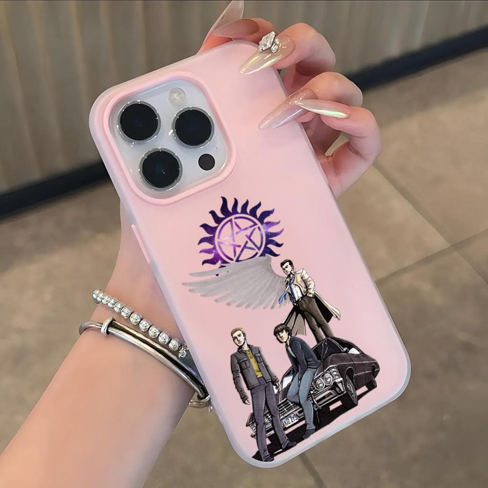 Supernatural Tv Show Phone Case Soft Matte Candy For IPhone 17 16 15 14 Pro Max Plus 13 12 11 Transparent Bumper Cover