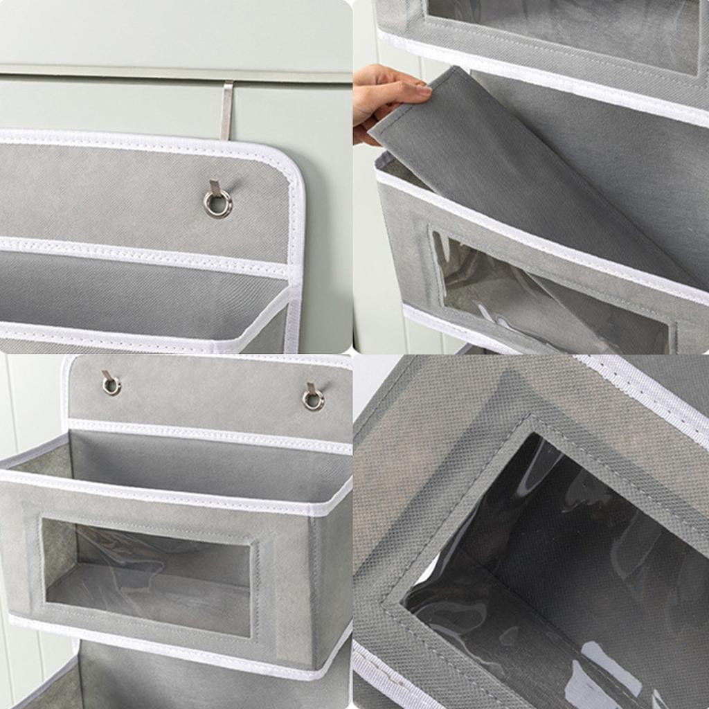 1pc, Door Mounted Storage Rack, Wall Mounted Fabric Storage Room Storage Space Suitable For Storage In Cabinets, Bathrooms