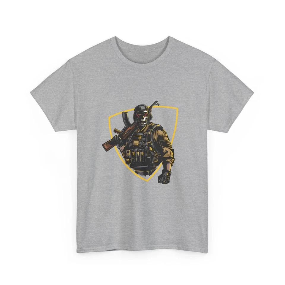 Tactical Skull Soldier T-Shirt | Military Operator Design, Cool Veteran Gift 2XL