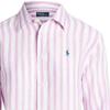 Polo Ralph Lauren SS23 Striped Badge Embroidered Single-Breasted Long Sleeve Shirt Women Shirts Light-Pink WMPOSHTNDO20394-999