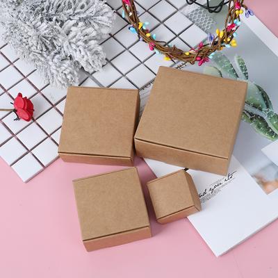 10Pcs Brown Kraft Paper Aircraft Gift Boxes Blank Handmade Soap Packing Box