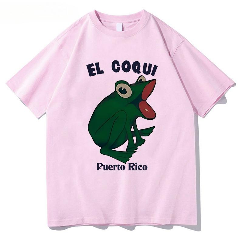 

Bad Bunny Debi Tirar Mas Fotos Album Print Tshirt Hip Hop EL COQUI Frog Unisex Fashion Print T-Shirt Pure Cotton Streetwear Tops S