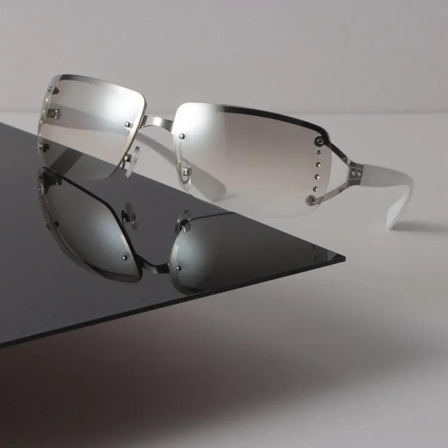 Retro Sunglasses Women Men Square Mirror Luxury Eyewear Sexy Designer Brand Gradient Sun Glasses For Female Male