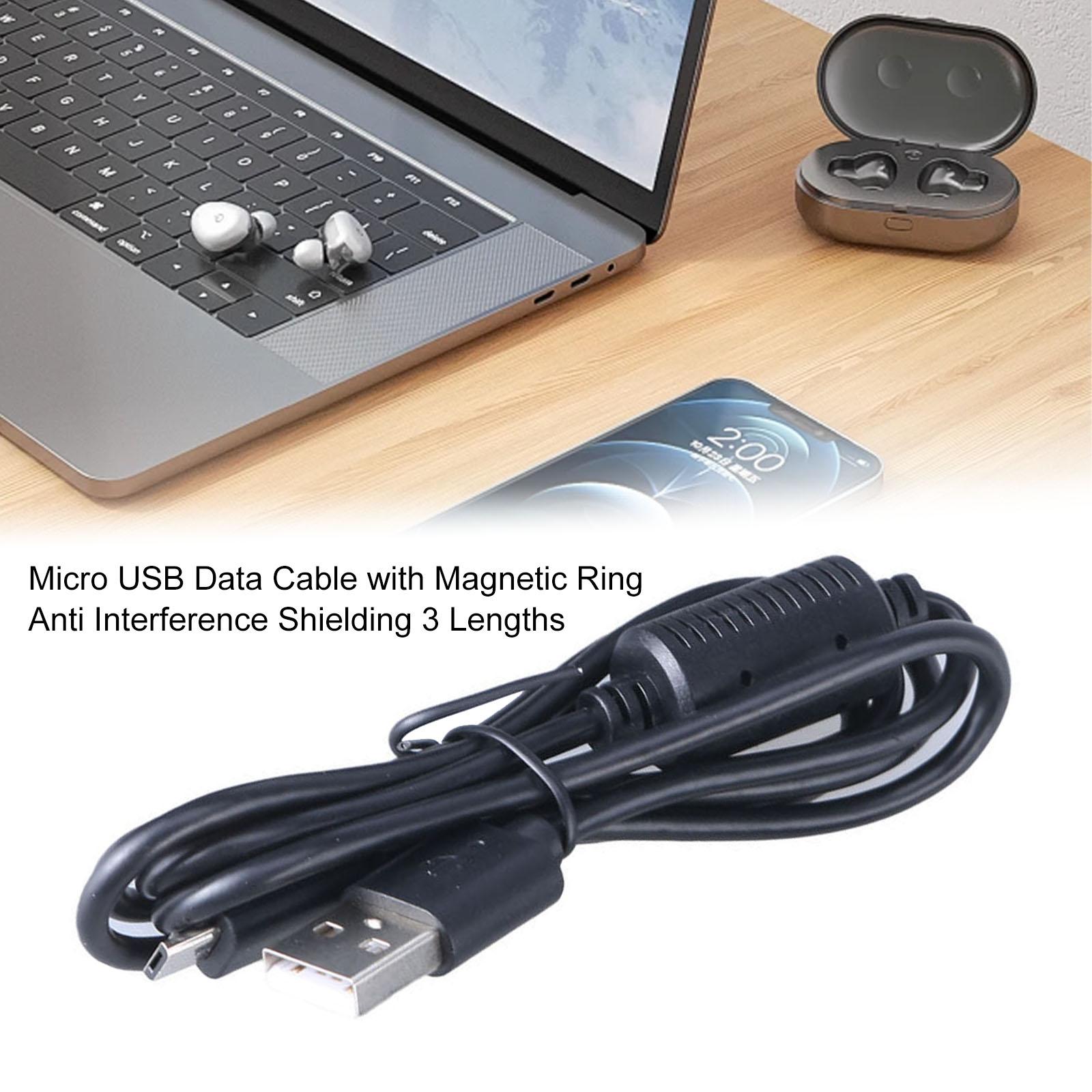 

5-контактный USB-кабель USB 2.0 на 5-контактный USB высокоскоростной синхронизации USB 2.0 кабель для быстрой зарядки с магнитными кольцами для телефонов ноутбуков 50CM
