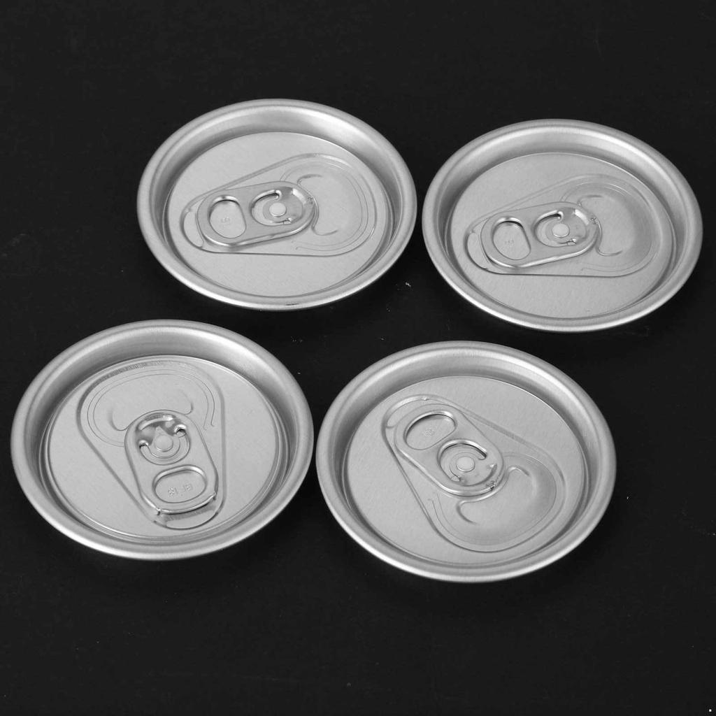 20Pcs Soda Can Pulling Ring Protector Cover Lid Aluminum Silver Color for Can Beverage