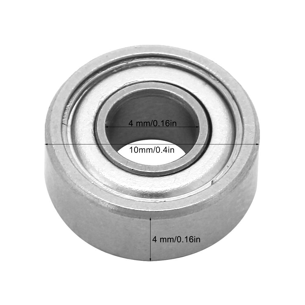 10 stücke Set Edelstahl Metall Kugellager MR104ZZ 4*10*4mm