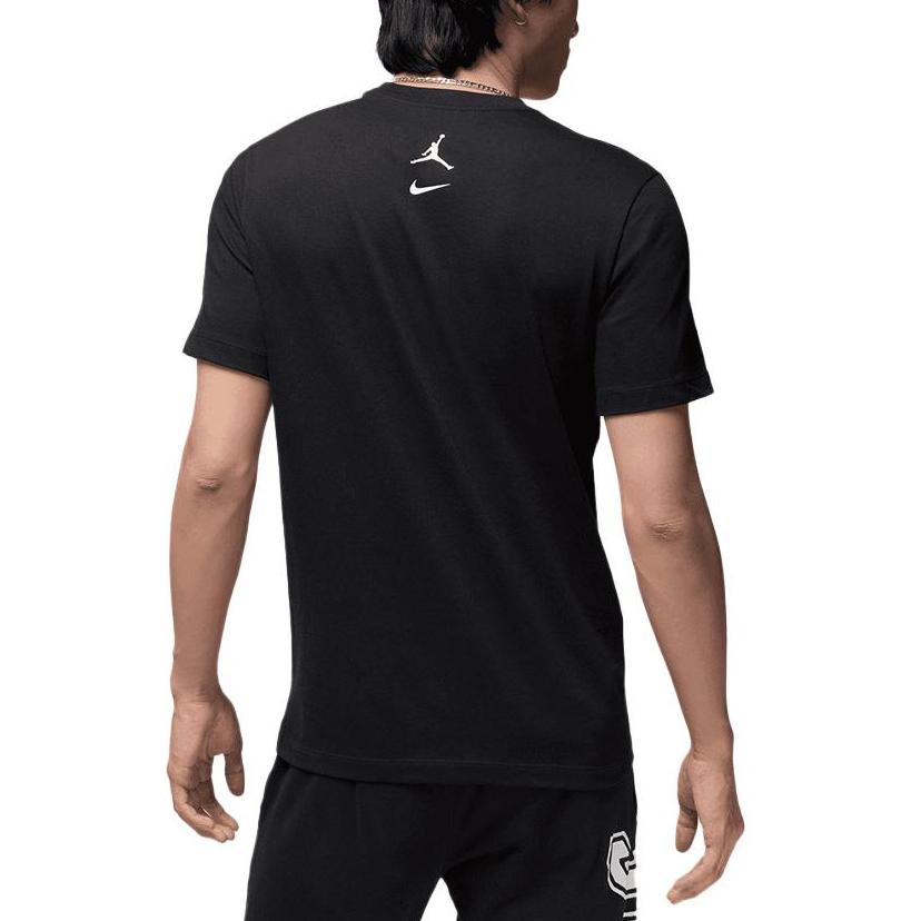 Jordan Brand MJ MVP SS25 Crew Neck Fashion Soft Versatile Short Sleeve T-Shirt Unisex Tops Black IB7524-010