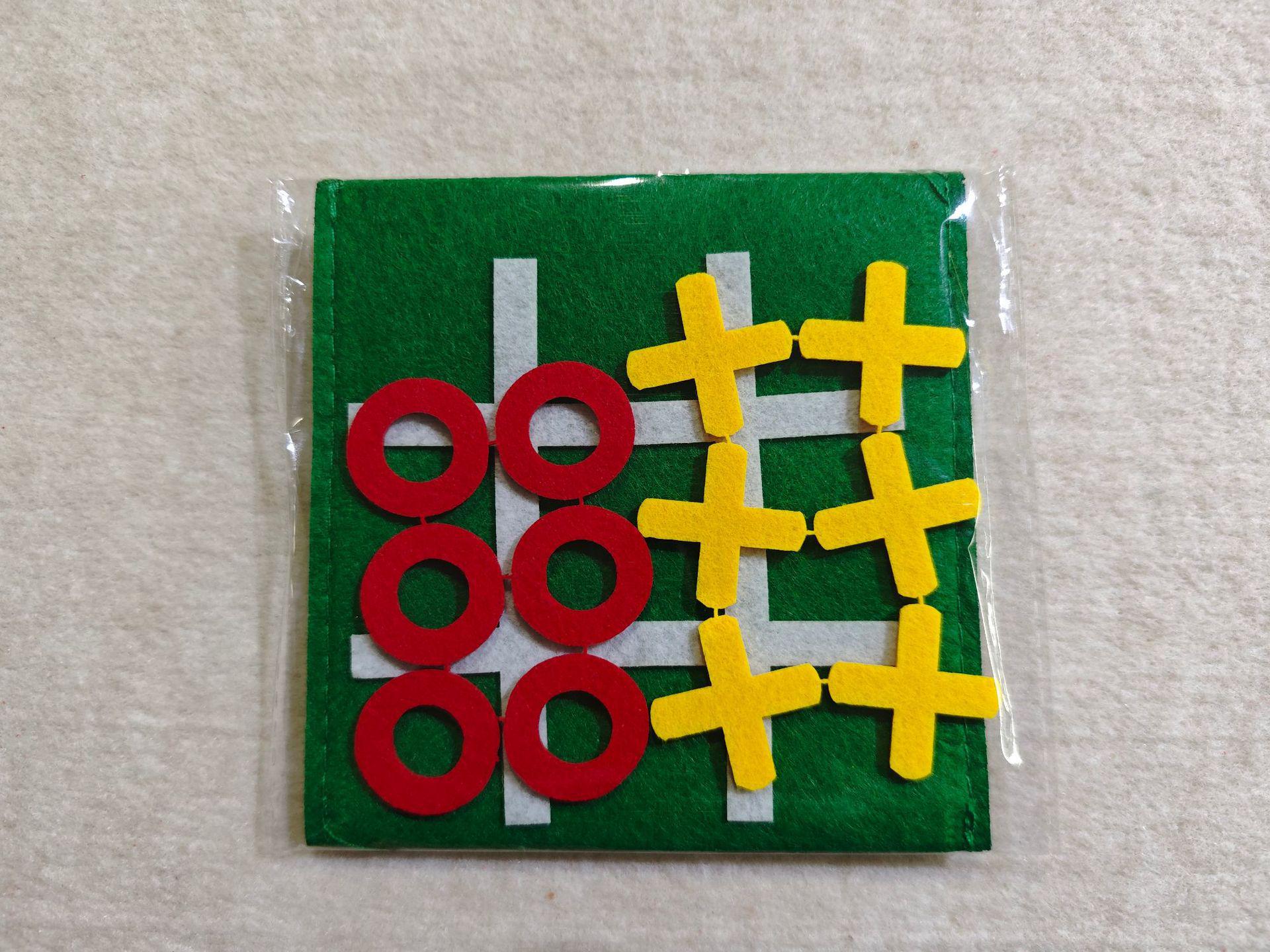 Felt Mini Tic-Tac-Toe Game Board for Kids - Educational Early Learning Puzzle