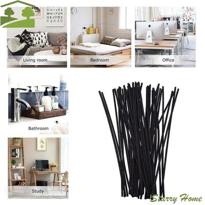 Essential Oil Black Rattan Handmade Diffuser Sticks Replacement Fiber Aromatherapy Home Decor
