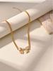1pc Fashionable Chain With Bowknot Pendant Necklace, Fresh And Cute Elegant Design Suitable For Women's Daily Wear, Parties And Dates, Great Gift
