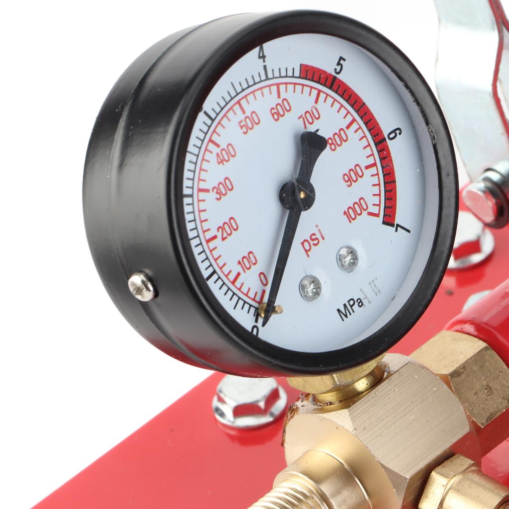 1000PSI 7MPa Manual Hydraulic Test Pump Pipe Valve Water Pressure Tester Hand Tool
