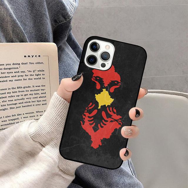 

Albania flag Phone Case For iPhone 17 Air 16 15 14 13 12 11 Pro Max Plus Max Cover Shell coque iPhone 11pro max