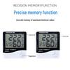 HTC-1 Indoor Thermohygrometer: High Precision Large Screen Thermometer & Alarm Clock for Home or Office