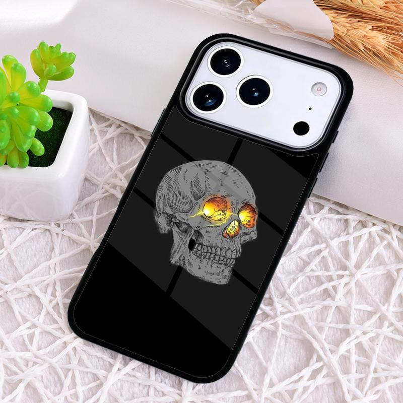 Horrible Skull Skeleton Phone Case for iPhone 17 Air 16 15 11 12 14 13 Pro Max Shockproof Cover