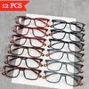 12 Pcs Fashionable and Minimalist Reading Glasses | Lightweight | for Home and Commuting | Gifts Suitable for The Elderly