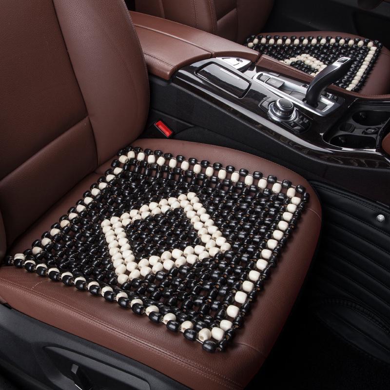 XB161 Universal Summer Wooden Bead Seat Cushion - Breathable, Cool, No Backrest, Four-Season Use